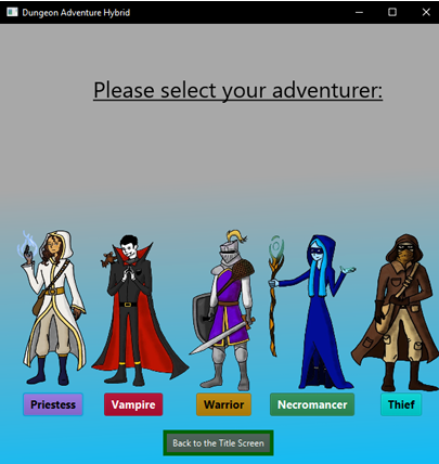 Character Select Final Version
